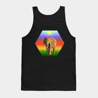 Elephant - Hexagram - Kenya / Africa Tank Top